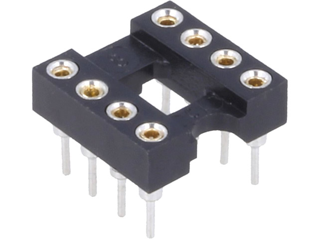 8pin IC Socket - gold plated machined - Click Image to Close